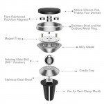 Wholesale 360 Universal Magnetic Snap On Air Vent Car Mount Holder 005 (Black)